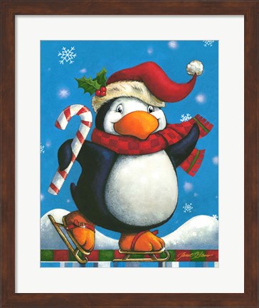 Framed Penguin&#39;s Greeting Print