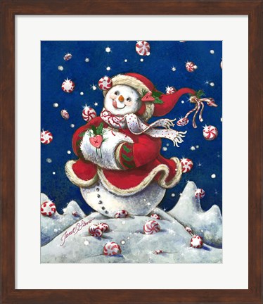 Framed Peppermint Wishes Print