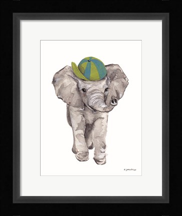 Framed Baby Elephant Print