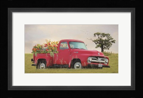 Framed Truckload of Happiness Print
