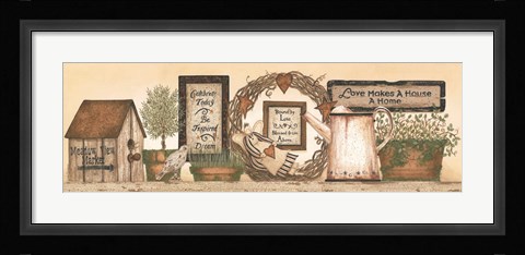 Framed Love Makes a Home Print