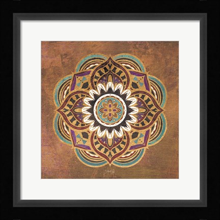 Framed Boho Medallion II Print