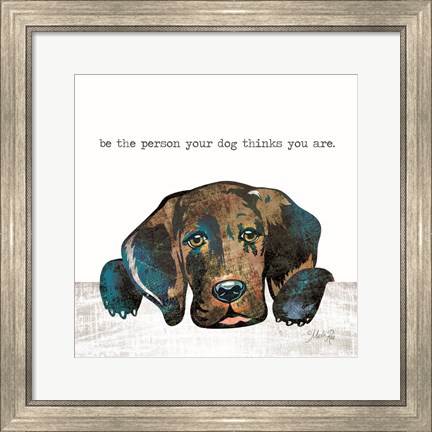 Framed Be the Person Print