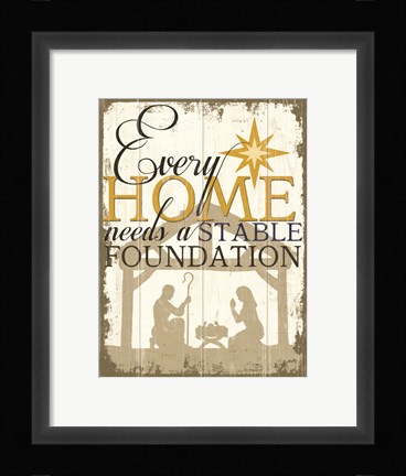 Framed Stable Foundation Print
