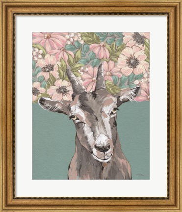 Framed Gertie the Goat Print
