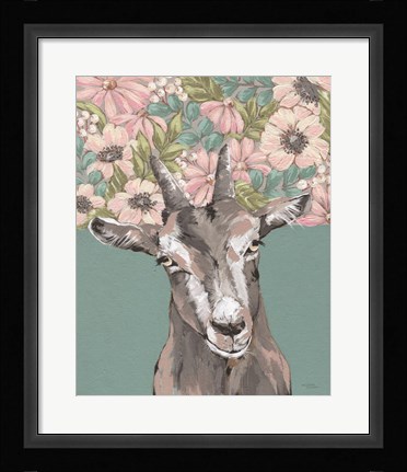 Framed Gertie the Goat Print