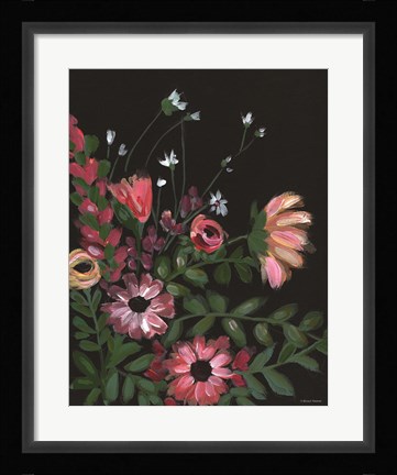 Framed Dark and Moody Florals 1 Print