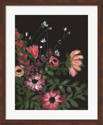 Framed Dark and Moody Florals 1 Print