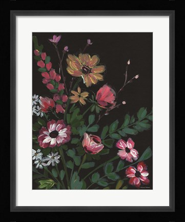 Framed Dark and Moody Florals 2 Print