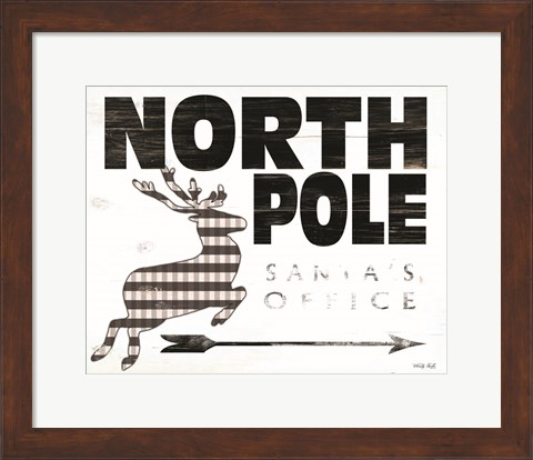 Framed North Pole Office Print