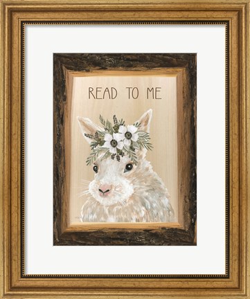 Framed Read to Me Bunny Print