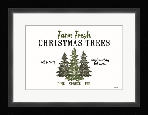 Framed Christmas Tree Farm Print