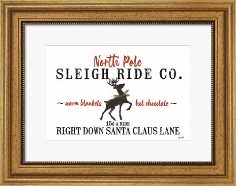 Framed Sleigh Rides Print