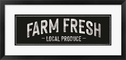 Framed Farm Fresh Local Produce Print