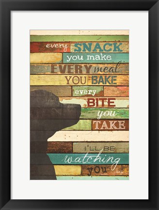 Framed I'll Be Watching You Print