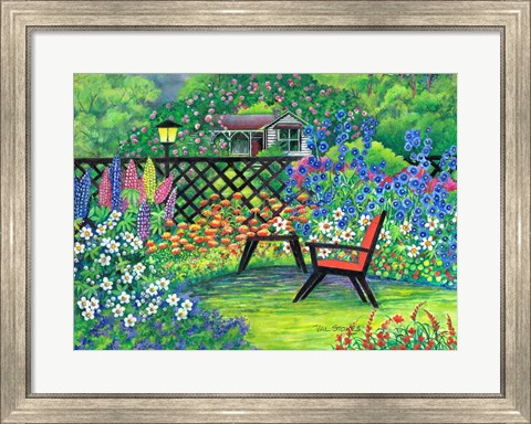Framed Garden Retreat Print
