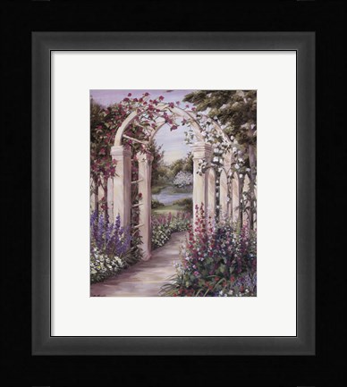 Framed Garden Escape II Print