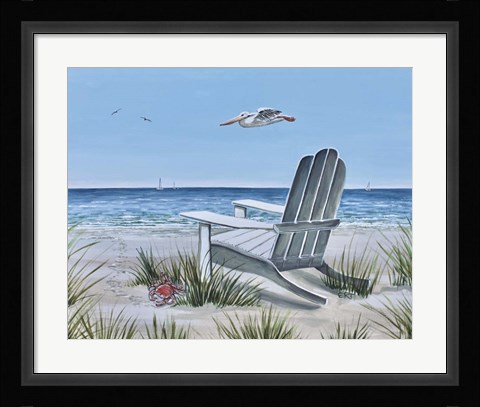 Framed Pelican Print