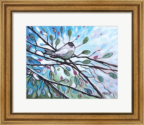 Framed Glimmering Songbird Print