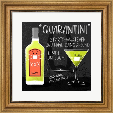 Framed Quarantini Print