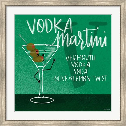 Framed Vodka Martini Print