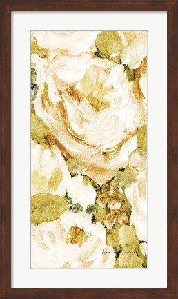 Framed Golden Glitter Roses No. 1 Print