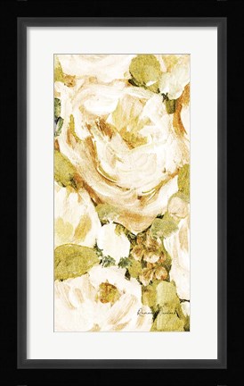 Framed Golden Glitter Roses No. 1 Print