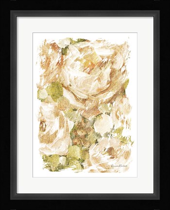 Framed Golden Glitter Roses No. 2 Print