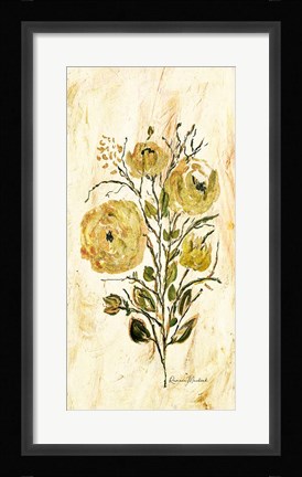 Framed Golden Glitter Spray Print