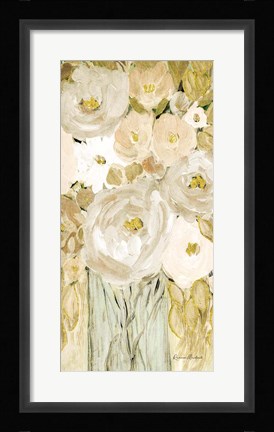 Framed Golden Glitter Vase No. 1 Print