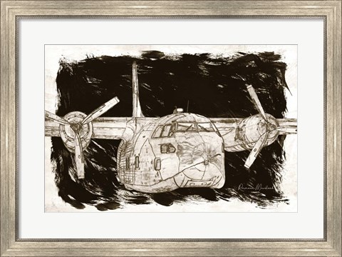 Framed Flying Cargo Print