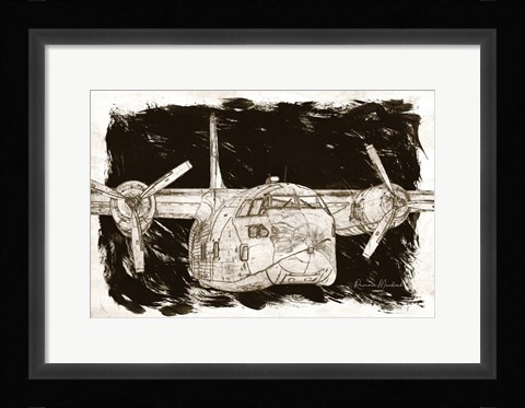 Framed Flying Cargo Print
