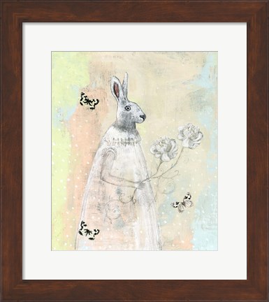 Framed New Beginnings Rabbit Print