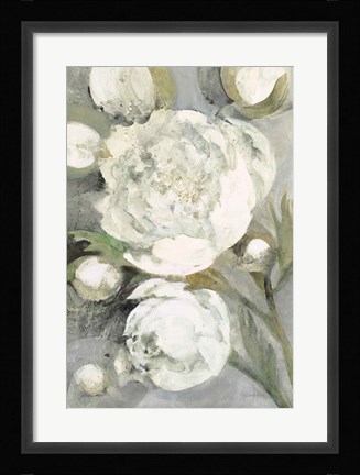 Framed Favorite White Peonies Print
