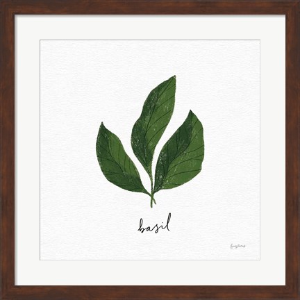 Framed Herbs VI White Print