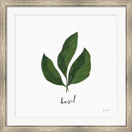 Framed Herbs VI White Print