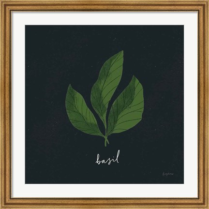 Framed Herbs VI Black Print