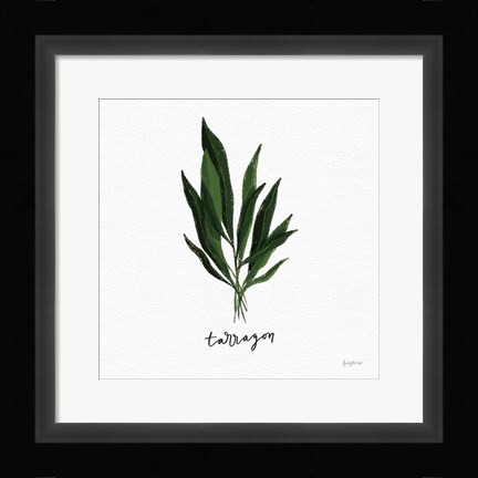 Framed Herbs V White Print