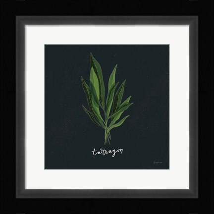 Framed Herbs V Black Print