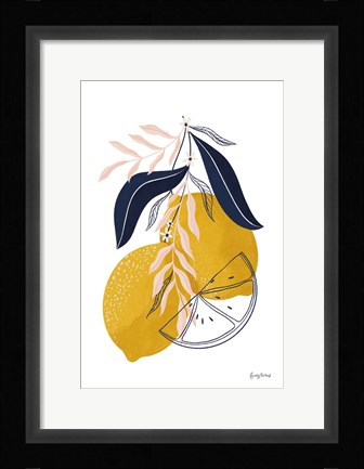 Framed Lemons II Print