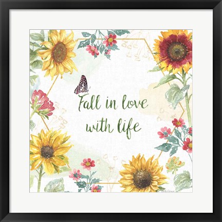 Framed Sunflower Splendor II Print