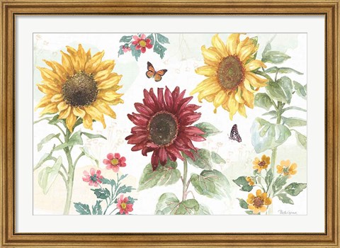 Framed Sunflower Splendor IV Print