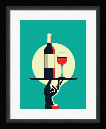 Framed Red Wine Print