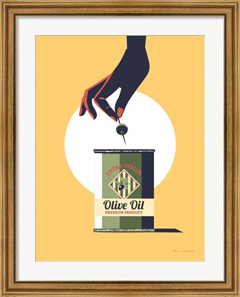 Framed Olive Oil Print