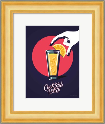 Framed Cocktail Party Print