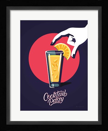 Framed Cocktail Party Print