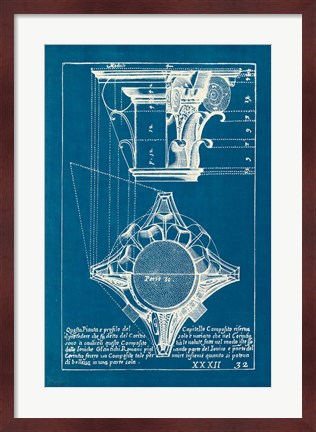 Framed Architectural Drawings X Blueprint Print