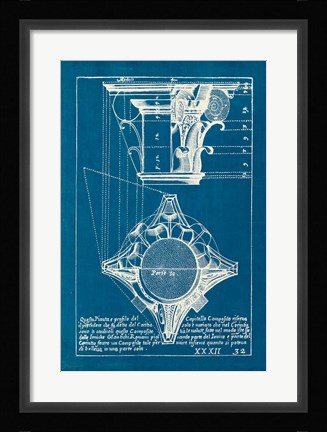 Framed Architectural Drawings X Blueprint Print