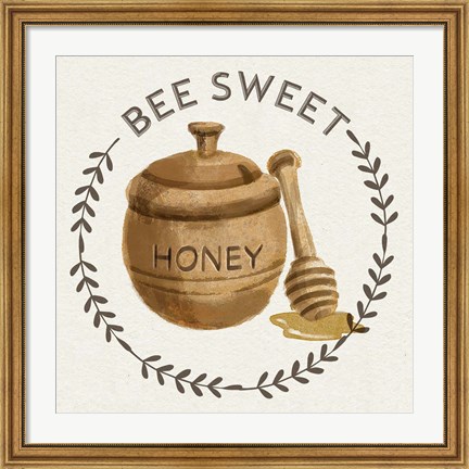 Framed Bee Hive III-Bee Sweet Print
