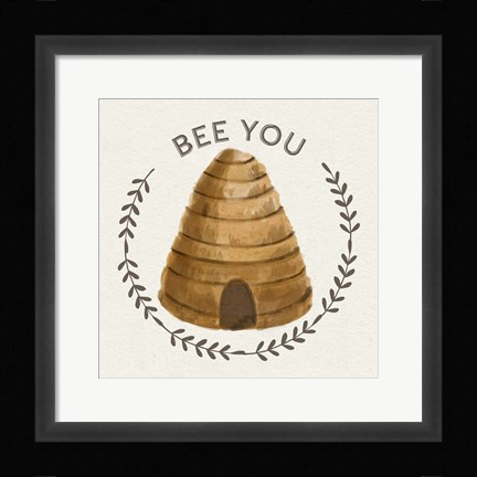 Framed Bee Hive IV-Bee You Print